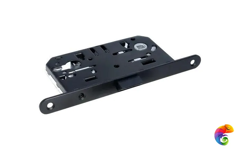 Защелка бесшумная под цилиндр 1885P черный  MSK-9011800