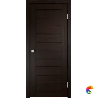 Дверное полотно Экошпон DUPLEX глухое 600х1900 цвет Венге Левое/Правое VD012717