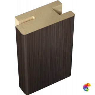 Профиль стыковочный добор-наличник Экошпон цвет Венге 50х24х2400  VD063442
