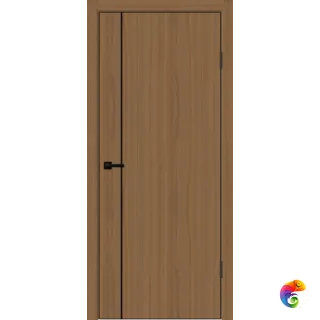 Дверное полотно SOFTWOOD TECHNO BLACK MV1 800х2000 цвет Орех американский мореный Левое/Правое VD082530