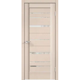 Дверное полотно SoftTouch SoftTouch PREMIER 22 900х2000 цвет Ясень капучино структурный стекло Зеркало с двух сторон Левое/Правое VD1035181