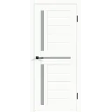 Дверное полотно Экошпон DUPLEX 3 900х2000 цвет Дуб снежный стекло Мателюкс Левое/Правое VD161477