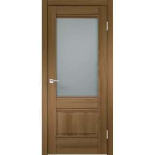 Дверное полотно Экошпон ALTO 2V 700х2000 цвет Орех Золотой стекло Мателюкс Левое,Правое