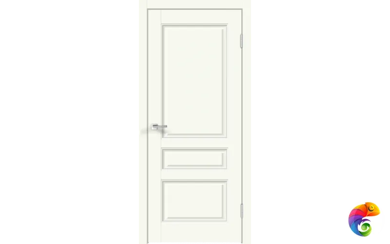 Дверное полотно Экошпон VILLA 3P 700х2000 цвет Молочный Эмалит Левое/Правое VD811824