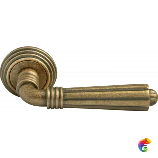 Ручка дверная RAP-CLASSIC-L 5 бронза старая матовая  MSK-9011228