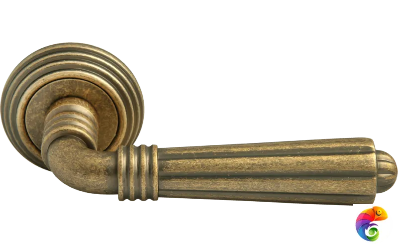 Ручка дверная RAP-CLASSIC-L 5 бронза старая матовая  MSK-9011228