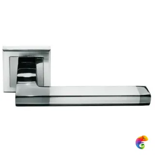 Ручка дверная "Pants" MH-35 бел. никель/черн. никель  MSK-9010559