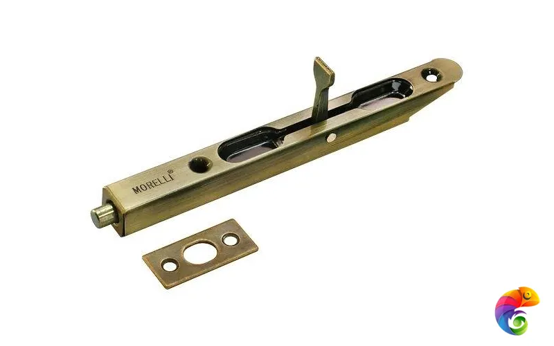 Шпингалет торцевой, скругленный OL160 бронза античная  MSK-9010641