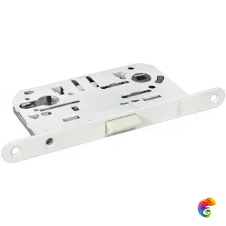 Защелка бесшумная под цилиндр 1885P белый  MSK-9012551