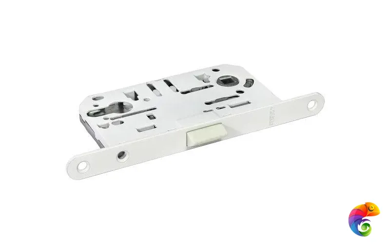 Защелка бесшумная под цилиндр 1885P белый  MSK-9012551