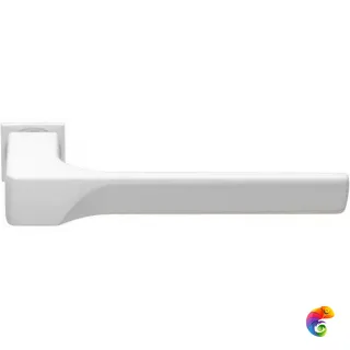 Ручка дверная FIORD-SM с невидимой квадратной розеткой белый  MSK-9012892