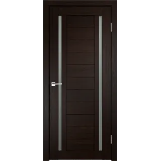 Дверное полотно Экошпон DUPLEX 2 600х2000 цвет Венге стекло Мателюкс Левое/Правое VD010218