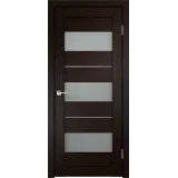 Дверное полотно Экошпон DUPLEX 12 600х2000 цвет Венге стекло Мателюкс Левое/Правое VD011434