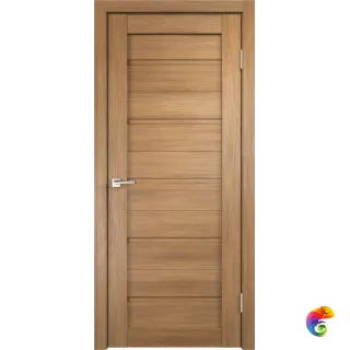Дверное полотно Экошпон DUPLEX глухое 600х1900 цвет Дуб золотой Левое/Правое