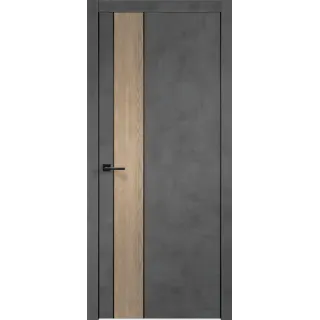 Дверное полотно Экошпон TECHNO BLACK DUO 2 700х2000 цвет Муар темно-серый Левое/Правое VD081125