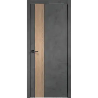 Дверное полотно Экошпон TECHNO BLACK DUO 2 900х2000 цвет Муар темно-серый Левое/Правое VD081126