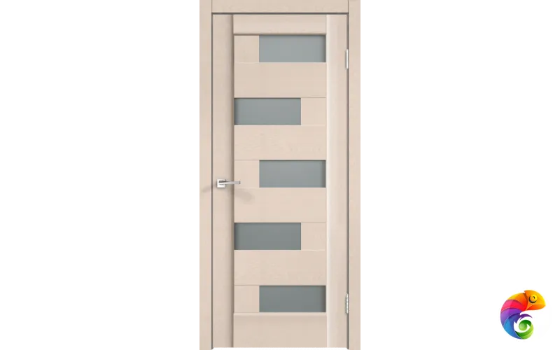 Дверное полотно SoftTouch SoftTouch PREMIER 5 900х2000 цвет Ясень капучино структурный стекло Мателюкс Левое/Правое VD1030052