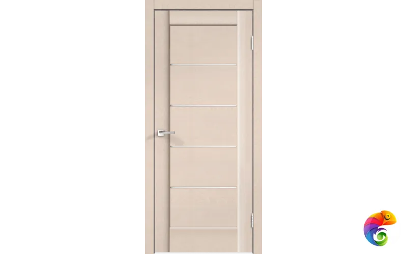 Дверное полотно SoftTouch SoftTouch PREMIER 1 700х2000 цвет Ясень капучино структурный стекло Лакобель белое Левое/Правое VD1035513