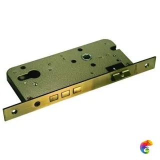 Замок под цилиндр с тремя ригелями L03 бронза античная  MSK-9008931