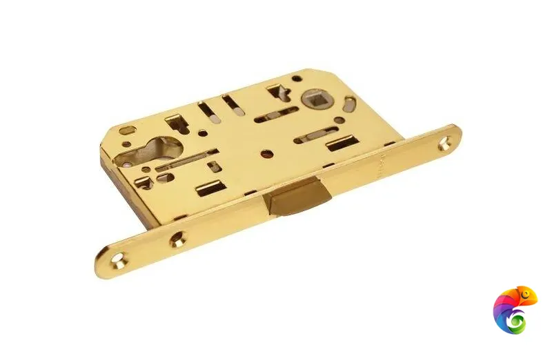 Защелка бесшумная под цилиндр 1885P золото  MSK-9009451