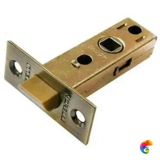 Защелка межкомнатная, с пластиковым язычком LP6-45 бронза античная  MSK-9010488