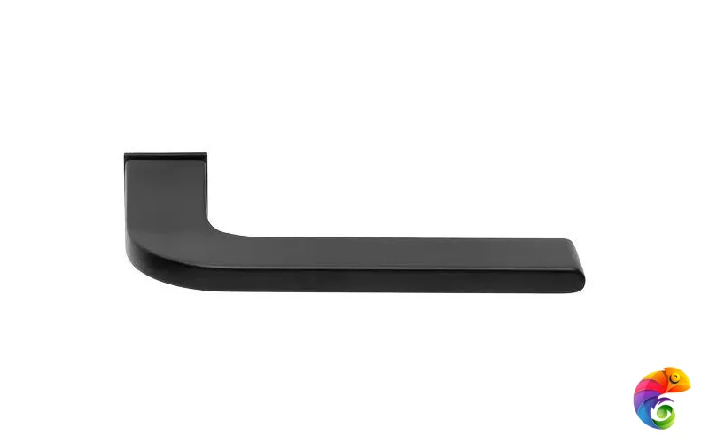 Ручка дверная, с невидимой квадратной розеткой SPUTNIK-SM черный  MSK-9012737