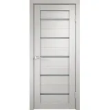 Дверное полотно Экошпон DUPLEX 800х2000 цвет Дуб белый стекло Мателюкс Левое/Правое VD011003