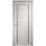 Дверное полотно Экошпон DUPLEX 2 600х2000 цвет Дуб белый стекло Мателюкс Левое/Правое VD011009