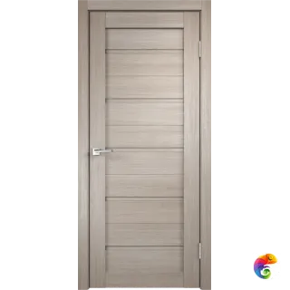 Дверное полотно Экошпон DUPLEX глухое 600х1900 цвет Капучино Левое/Правое VD012720
