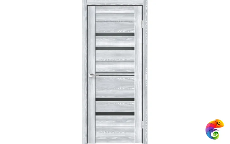 Дверное полотно Экошпон XLINE 6 900х2000 цвет Клён айс стекло Мателюкс Левое/Правое VD017135