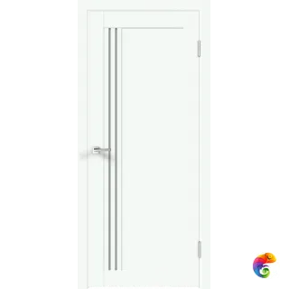 Дверное полотно EMALUX XLINE 8 800х2000 цвет Эльбрус стекло Мателюкс Левое/Правое VD1290247