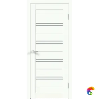 Дверное полотно EMALUX XLINE 4 900х2000 цвет Белый Опал стекло Мателюкс Левое/Правое VD1291036