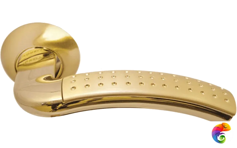 Ручка дверная RAP 7 золото матовое/золото  MSK-9010465