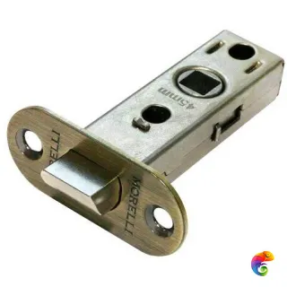 Защелка скругленная межкомнатная OL6-45 бронза античная  MSK-9010448