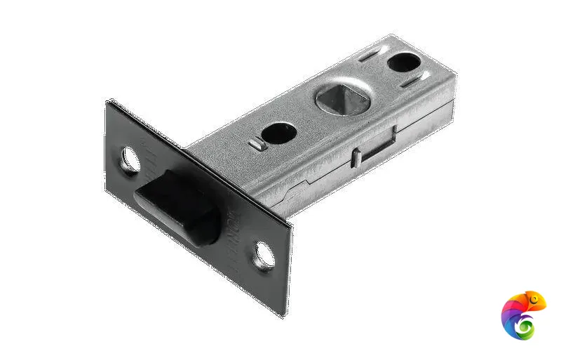 Защелка межкомнатная, с пластиковым язычком LP6-45 черный  MSK-9012829