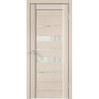 Дверное полотно SoftTouch SoftTouch PREMIER 23 800х2000 цвет Ясень капучино структурный стекло Зеркало с двух сторон Левое/Правое VD1035565