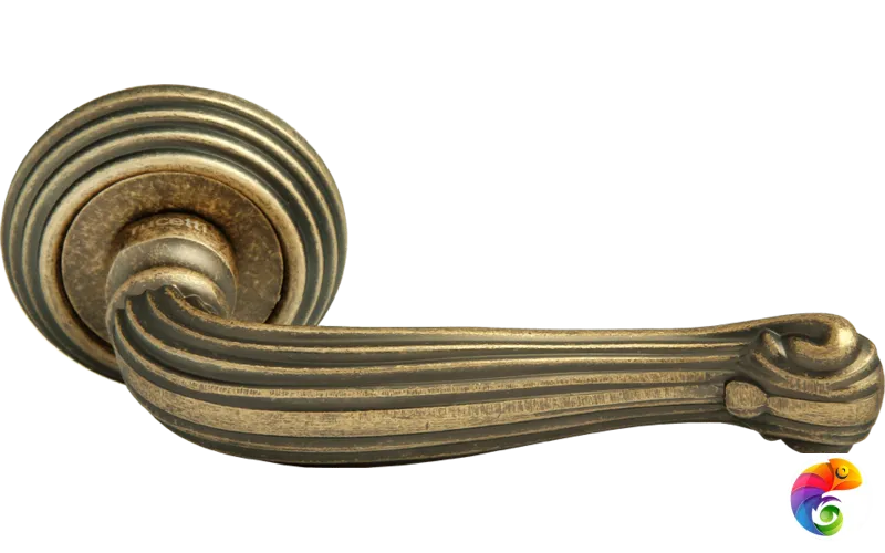 Ручка дверная RAP-CLASSIC-L 4 бронза старая матовая  MSK-9011227