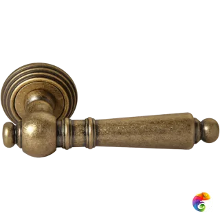 Ручка дверная RAP-CLASSIC-L 8 бронза старая матовая  MSK-9011387