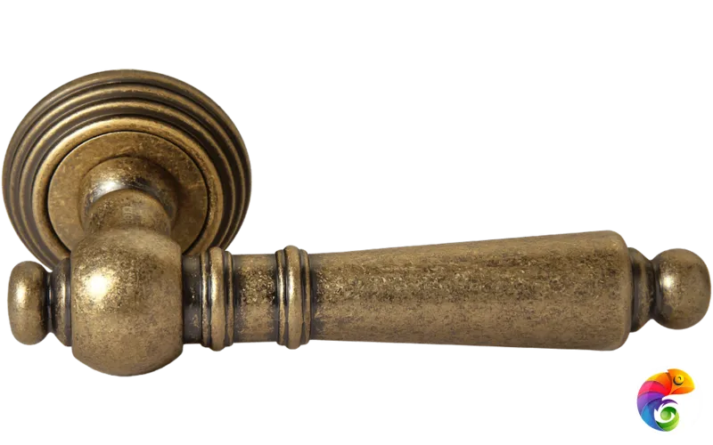 Ручка дверная RAP-CLASSIC-L 8 бронза старая матовая  MSK-9011387