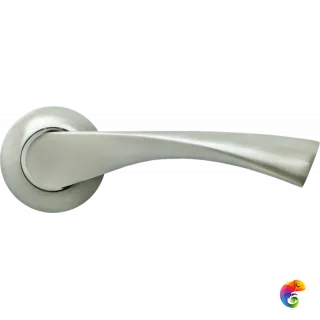 Ручка дверная RAP 1 никель белый/хром  MSK-9008764