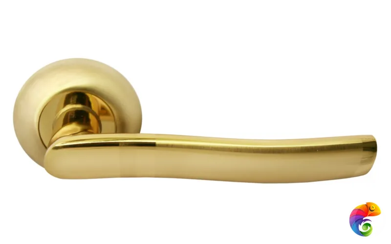 Ручка дверная RAP 3 золото матовое/золото  MSK-9008770