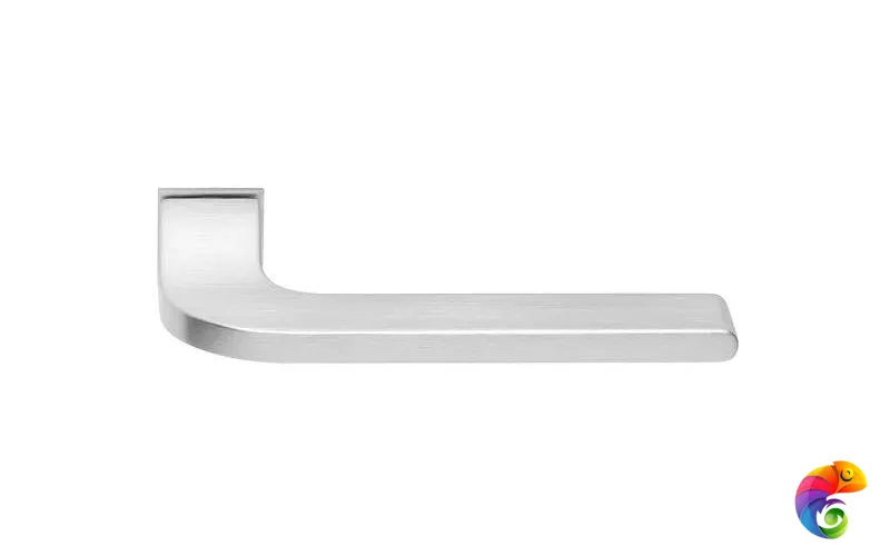 Ручка дверная, с невидимой квадратной розеткой SPUTNIK-SM хром матовый  MSK-9012735