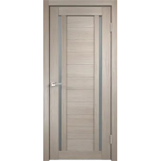 Дверное полотно Экошпон DUPLEX 2 800х2000 цвет Капучино стекло Мателюкс Левое/Правое VD010185