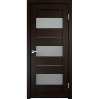 Дверное полотно Экошпон DUPLEX 12 900х2000 цвет Венге стекло Мателюкс Левое/Правое VD011607
