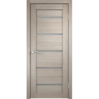 Дверное полотно Экошпон DUPLEX 600х1900 цвет Капучино стекло Мателюкс Левое/Правое VD013521