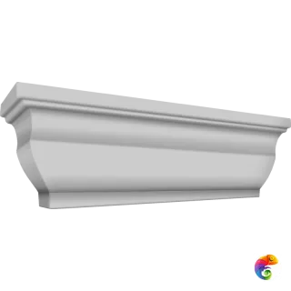 Погонаж Карниз Экошпон цвет Серый Эмалит 810 (600)  VD065096
