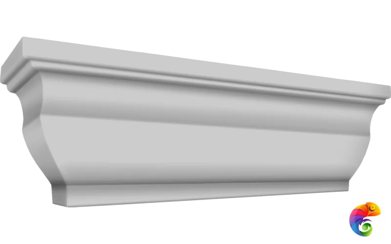 Погонаж Карниз Экошпон цвет Серый Эмалит 810 (600)  VD065096