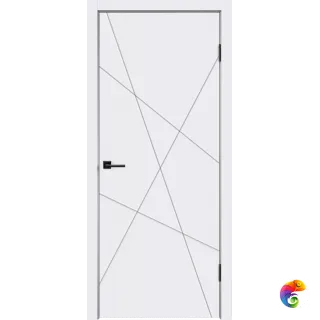 Дверное полотно Эмаль SCANDI S 700х2000 цвет Белый Левое/Правое VD1000053