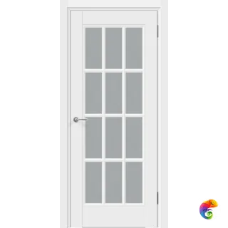 Дверное полотно Эмаль SCANDI 12V 700х2000 цвет Белый стекло Мателюкс Левое/Правое VD1003966