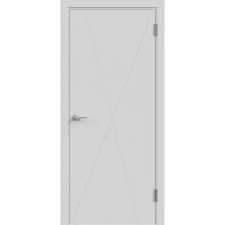 Дверное полотно Эмаль GEOMETRY 4 600х2000 цвет Светло-серый Левое/Правое VD1006425